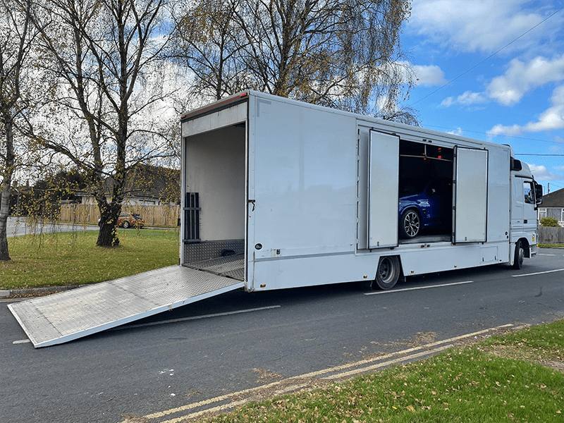 Enclosed transport loading